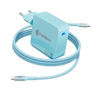 PAEBAI+ 100W USB C Cargador PD GAN Carga Rapida para MacBook Pro, MacBook Air, Google Pixelbook, ThinkPad, DELL XPS, iPad, Galaxy S24/S23, iPhone 15/14/Pro y más Dispositivos de Tipo C