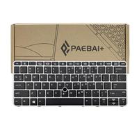 PAEBAI+ Teclado de repuesto para portátil retroiluminado compatible con HP 820 G3 725 G3 725 G4 820 G4 teclado retroiluminado de diseño de EE. UU., color negro