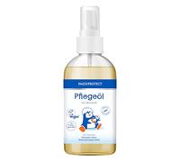 PAEDIPROTECT Aceite de cuidado de 200 ml, aceite suave para bebés con aceite de almendras, para la piel delicada de los niños y del bebé, así como para masaje, en práctico biberón, sin microplástico