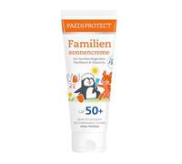 PAEDIPROTECT Family Protector solar SPF 50+ 200 ml, protección solar respetuosa con los corales para bebés, niños y adultos, sin perfume ni microplásticos, vegana