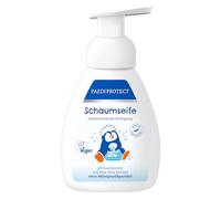 PAEDIPROTECT Jabón de espuma para niños y adultos, 240 ml, sin perfume e hidratante, con aloe vera, limpiador, pH neutro, jabón de manos vegano