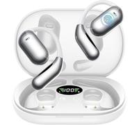 Paekole Auriculares Conducción Ósea Open Ear Bluetooth 5.4, 50h Autonomía, Pantalla LED, Micrófono ENC，Auriculares Conducción