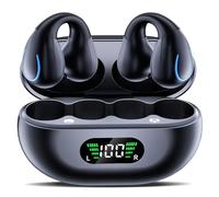 Paekole Auriculares Inalámbricos Deportivos, 2025 Auriculare Deportivos Conduccion Ósea Bluetooth 5.4, Open-Ear Inalambricos con 50H de Reproducción, Cascos Bluetooth con Ruido Pantalla LED