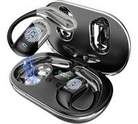 Paekole Auriculares Traductor en Tiempo Real con IA, Traductor Instantáneo de Voz en 144 Idiomas y Acentos, Auriculares Traductores Inalámbricos Abiertos 3 en 1 con Estuche de Carga (Obsidiana)