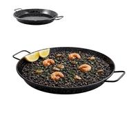 Paella Esmaltada Especial Inducción | 34x45x5cm | Paellera Valenciana de Acero Esmaltado | Raciones Individuales Tapas Arroces | Paellas Grandes | Hostelería Bar Restaurantes Hoteles (34cm Diámetro)