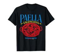 Paella Valenciana Diseño de Comida Española Camiseta gráfica económica