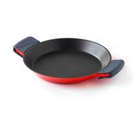 Paellera de aluminio fundido cocotte roja 32 cm. Diseño duradero, distribuye el calor uniformemente. Diseñado para: cocinar paellas y arroces.