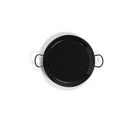 La Valenciana Vaello Paellera de Acero esmaltado, 12 cm, Negro