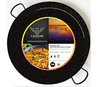 Vaello Campos Paellera La Valenciana Acero esmaltado Negro 38 cm (8 personas)