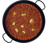 Paellera Valenciana 20/24/30/32 cm Esmaltada, Acero Vitrificado - 1/2/4/5 Raciones, 20cm 24cm 30cm 32cm, Apto Inducción/Gas/Horno/Fuego, Sin Químicos Tóxicos, Fabricada en España, Diseño Levante