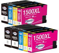Paeolos 1500XL Cartuchos compatibles con Canon 1500 XL PGI-1500 PGI-1500XL para impresoras Canon Maxify MB2350 MB2750 MB2150 MB2755 MB2155 MB2050 MB2300 (3 Negros, 2 Cian, 2 Magenta, 2 Amarillos)