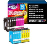 Paeolos Cartuchos Reemplazo para Impresora 603XL compatibles con cartuchos Epson XP-2100 XP-3105 XP-4100 WF-2840 WF-2810 XP-3155 WF-2850 WF-2830 XP-3100 XP-2105 XP-3150 XP-2150 WF-2850 (paquete de 16)