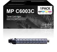 PAESCOY Cartuchos De Tóner MP C6003C De Alto Rendimiento, Compatibles con Las Impresoras Ricoh MP C3003 MP C3503 MP C4503 MP C5503 MP C6003 MP C3004 MP C3504 MP C4504 MP C5504 MP C6004,Black-1 Set