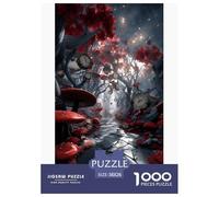 Paese Delle meraviglie Foresta Puzzles 1000 Piezas Juego De Reto Juguete Adultos Y Más De 12 Años Funghi Puzzles Creativos Diversión Familiar Relajación Regalo Decoración Hogar 38x26cm/1000pcs