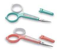 PAFASON Alta Precisión Ceja Aseo Tijeras Set, Belleza Maquillaje Cosmético Herramienta, Curvado, Recto Punta, Acero Inoxidable, Seguridad Estuche para Recorte Pestañas Extensiones