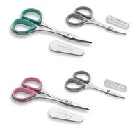 PAFASON Pequeñas de Costura Conjunto Tijeras Coser Punta Curva Recta para Acolchar Bordado Tejer Manualidades Punto Cruz Ganchillo Hilo Lana Papel Tela Detalle Corte Multiusos