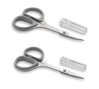 PAFASON Pequeñas de Costura Conjunto Tijeras Coser Punta Curva Recta para Acolchar Bordado Tejer Manualidades Punto Cruz Ganchillo Hilo Lana Papel Tela Detalle Corte Multiusos