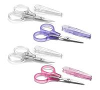 PAFASON Pequeñas de Costura Conjunto Tijeras Manualidades Punta Recta Curva Precisión para Scrapbooking Acolchar Coser Tejer Bordado Punto Cruz Ganchillo Hilo Lana Papel Detalle Corte