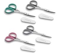 PAFASON Pequeño Conjunto Tijeras Coser Punta Curva Recta para Acolchar Bordado Tejer Manualidades Punto Cruz Ganchillo Hilo Lana Papel Tela Detalle Corte Multiusos