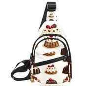 PAFEFO Christmas Baking (2) - Mochila cruzada para viajes, deportes, correr, senderismo, Multicolor 10, 11.8x7x1.5in/30x18x4cm
