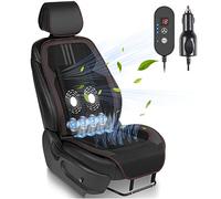 Paffenery - 1 funda de asiento de coche refrigerante, 12 V-24 V, funda de asiento refrigerada, para coche, SUV, camión, ajuste universal, color negro deportivo