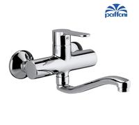 PAFFONI BLU BLU161 CR NUEVO GRIFO MONOMANDO DE FREGADERO PARED CROMO