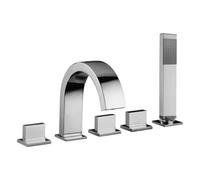 Paffoni Level grifo de bañera y ducha en bañera cromo LEP044CR