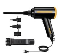 PAFOLO Soplador de Aire Potente - 2 Velocidades 500w Aire Comprimido Limpieza PC con Cable de 3m y 3 Boquillas de Soplado, Soplador de Aire Para PC y Auto, Alternativa a los Spray Aire Comprimido