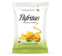Pafritas® Patatas Fritas Gourmet Premium | Pack 6 Bolsas Patatas Artesanas con Aceite de Oliva Virgen y Sal Marina | 6x140g | Snack Gourmet Sin Gluten para Aperitivos