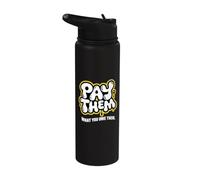 Págalos lo que les debes - Vintage Women Equal Pay Stainless Steel Insulated Water Bottle