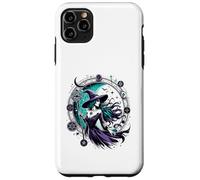Pagan Witch Mystical Night Wheel of the Year with Moon Carcasa para iPhone 11 Pro Max