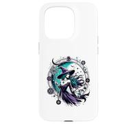 Pagan Witch Mystical Night Wheel of the Year with Moon Carcasa para iPhone 15 Pro