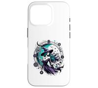 Pagan Witch Mystical Night Wheel of the Year with Moon Carcasa para iPhone 16 Pro