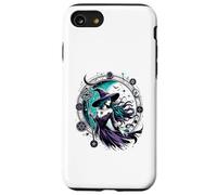 Pagan Witch Mystical Night Wheel of the Year with Moon Carcasa para iPhone SE (2020) / 7 / 8