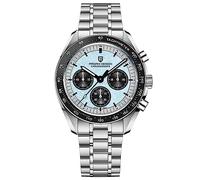 Pagani Design 1701 V6 Moon Reloj de Pulsera Cronógrafo de Cuarzo para Hombre Relojes Movimiento Japonés VK63 Acero Inoxidable Resistente al Agua Reloj Deportivo, Pulsera