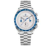 Pagani Design 1701 V6 Moon - Reloj de pulsera para hombre, de cuarzo, cronógrafo, movimiento japonés VK63, acero inoxidable, resistente al agua, reloj deportivo