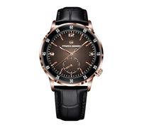 Pagani Design Automático para Hombre, Esfera Grande, Mecánico de Cristal de Zafiro Sintético, Resistente al Agua 100 Metros, Cuero, Ultraplano (Oro y Negro)