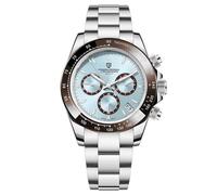 Pagani Design Herrenuhren Herren Quarthren MultifunktionChronographhen Uhren Japan VK63 Quarzwerk Edelstahlgehäuse KeramikLünette 100 Meter wasserdicht Business Sport Waten.