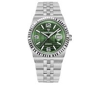 Pagani Design Nuevo Reloj de Hombre Movimiento automático japonés Caja de Acero Inoxidable 10BAR Resistente al Agua Luminoso Casual Reloj de Hombre con Fecha (Acero Plateado Verde)