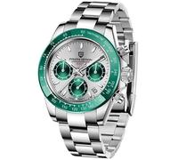 Pagani Design PD-1644 - Reloj para hombre con movimiento Seiko VK63 y zafiro resistente a los arañazos., verde, Clásico