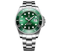 Pagani Design - Reloj automático analógico Impermeable de Acero Inoxidable con Correa de Acero Inoxidable