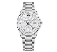 Pagani Design - Reloj automático para hombre, acero inoxidable, cristal de zafiro, 100 metros, resistente al agua, indicador de fecha luminosa, informal, para hombre, Blanco