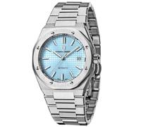 Pagani Design - Reloj de pulsera automático para hombre (100 m, analógico, de acero inoxidable, para hombres.., azul celeste