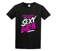 Page Ellen David Guetta Sexy Bitch Casual Men's T-Shirt Unisex Black Cotton Print tee Shirts XL