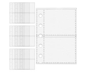 Page Protectors, 10 Pack M5 5 Ring Binder Inserts, Transparent Sleeves, Protective Binder Sheets for Students, Offices, School, Administrative Staff, Stationery Storage