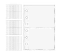 Page Protectors For Classroom 10 Pack, A7 6-ring Clear Binder Refills