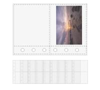 Page Protectors for Classroom - 10 Pieces 6-Ring Binder Photo Sleeves | Transparent Card Sleeve | Stationery Organizer Pages | Sticker Holder Replacement Sheets | Document Sleeves for School,