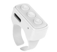 Page Turn, Phone Bell Controller | Control de música - Controlador de grabación inalámbrico, teléfono sin costuras controlador integrado para cámara selfie, grabación de video, producto de 1.18 x 1.10