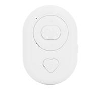 Page Turner Remote, Bluetooth Cámara Obturador Selfie Remoto USB Tipo C Carga, Teléfono Portátil Control Remoto Manos Libres para Grabación de Video Pasar Página (White)