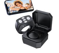Page Turner Remote - Control remoto inalámbrico, controlador de cámara móvil, botón obturador selfie con construcción compacta | Gadget de aplicación para videos, fotos, clips cortos, lectura de
